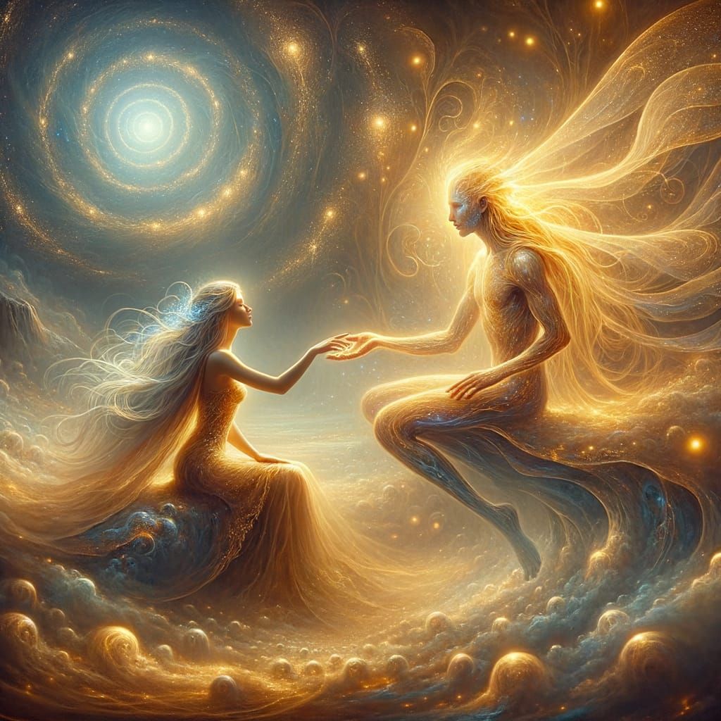 Ethereal Encounter in a Dreamlike Realm