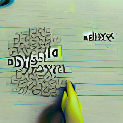 Dyslexia Concept with Jumbled Alphabet Blocks
