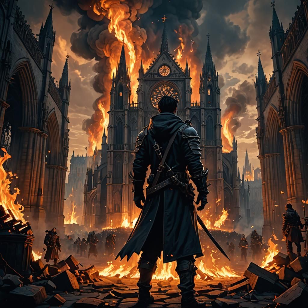 Burning Cathedral: Gothic Game Art in Unreal Engine