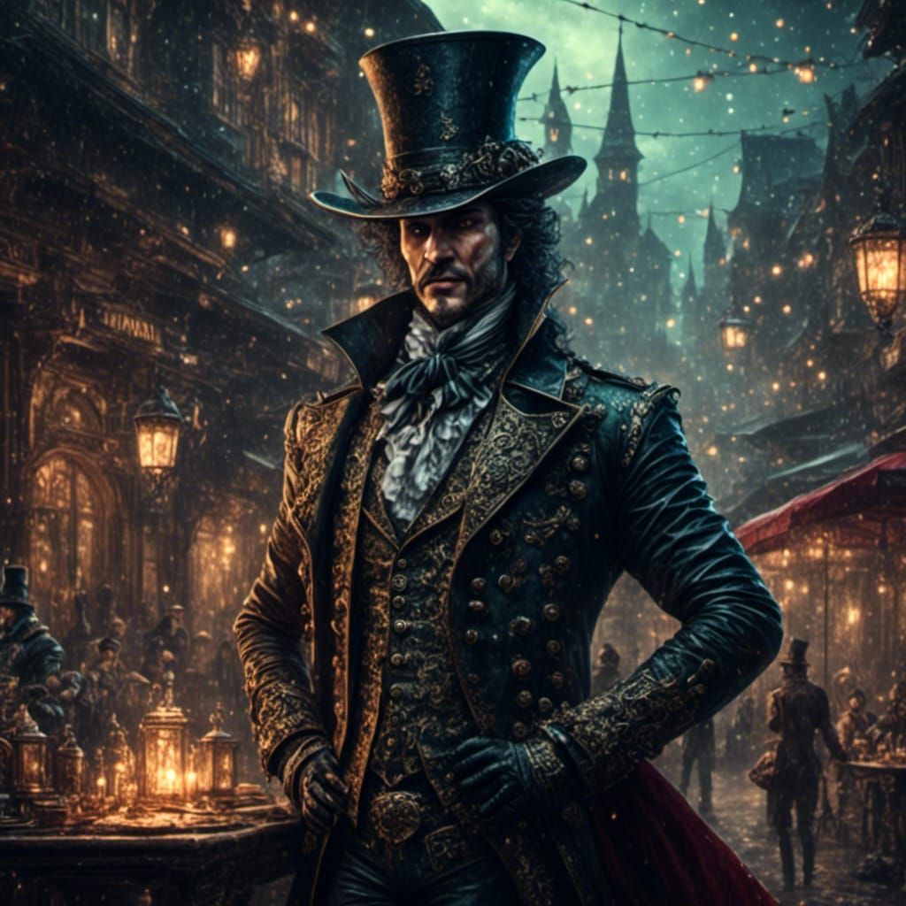 Comic Style Portrait of a Hitman