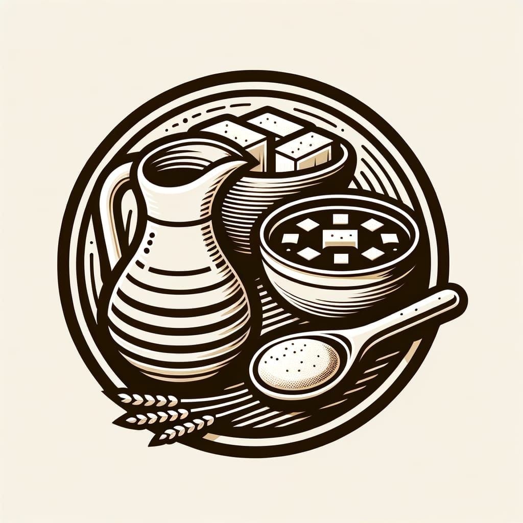 Tehranchee Restaurant Logo with Persian Food Spread