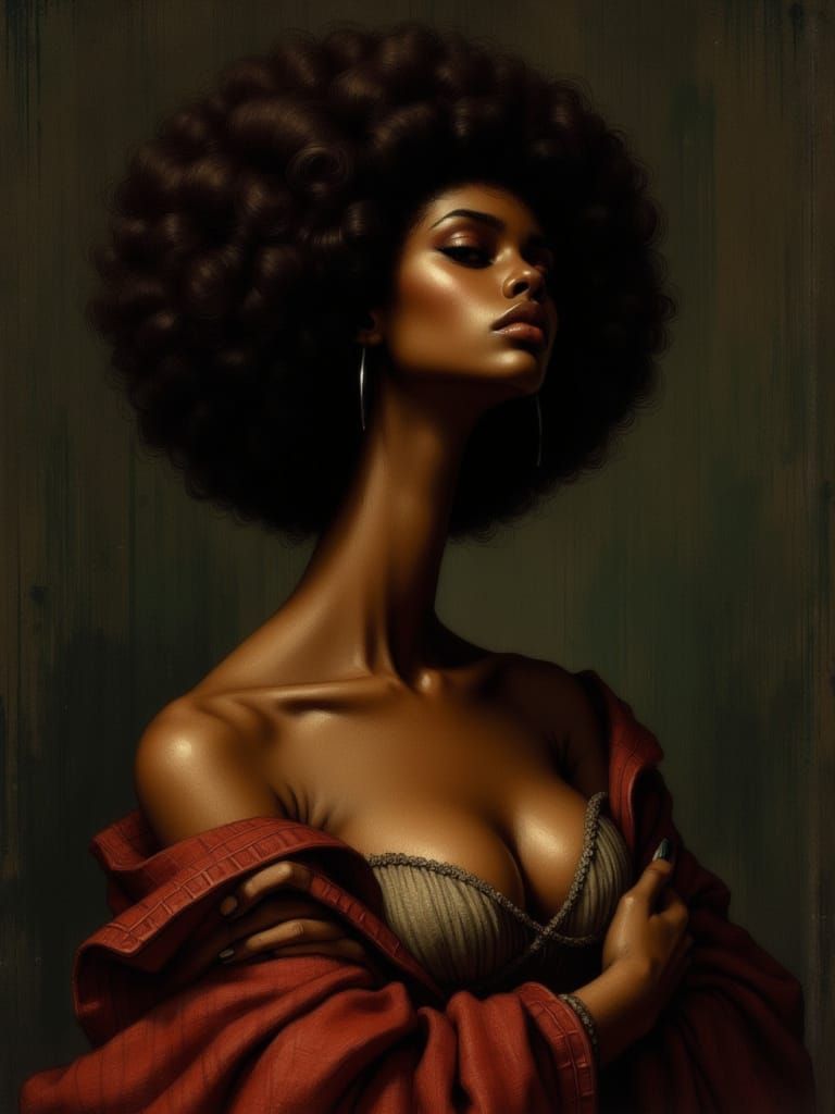 Black Madonna with the Long Neck