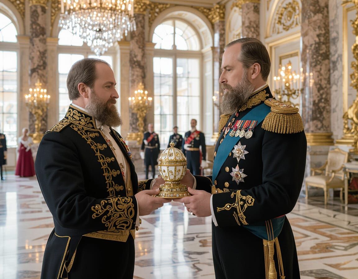 Fabergé Egg Presentation to Tsar Alexander III