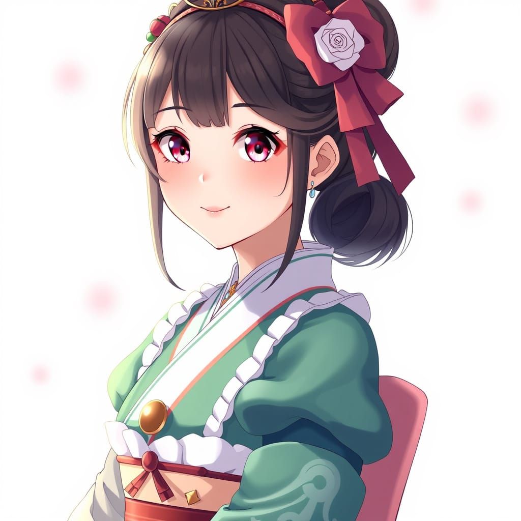 Chiyoda Ward Princess in Hyper Realistic Kawaii Style