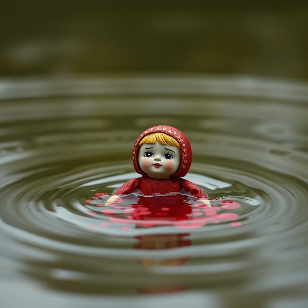 Vintage Waterlogged Russian Doll