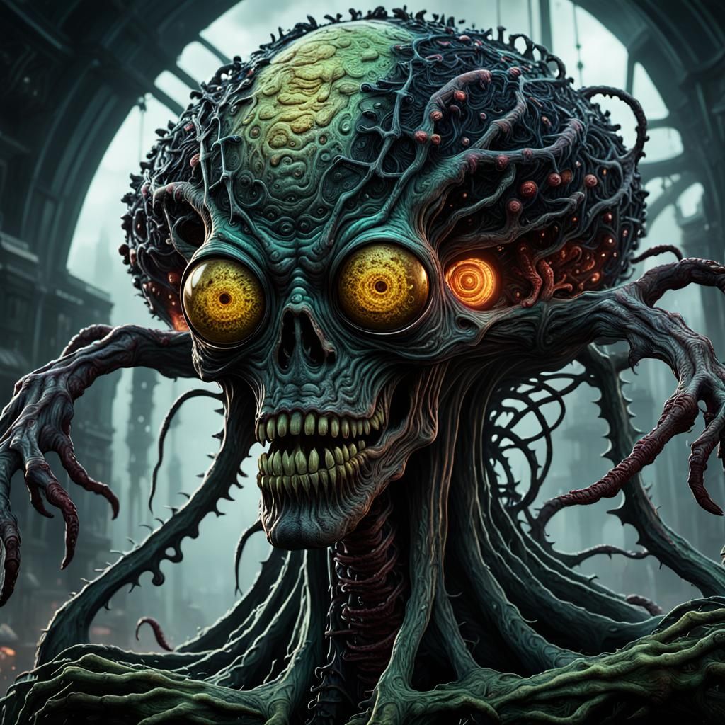 Lovecraftian Extraterrestrial Zombie Virus Concept Art