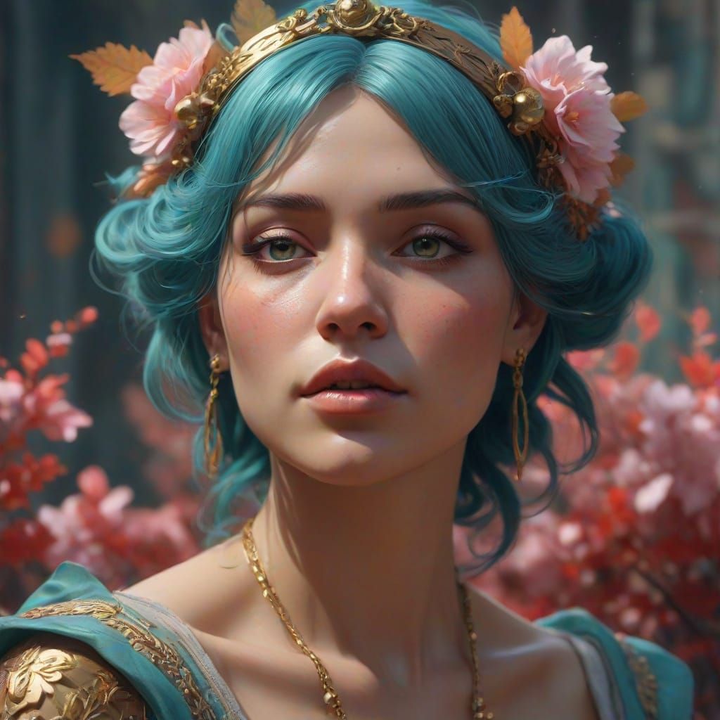 Ethereal Beauty in Turquoise and Mint Hues