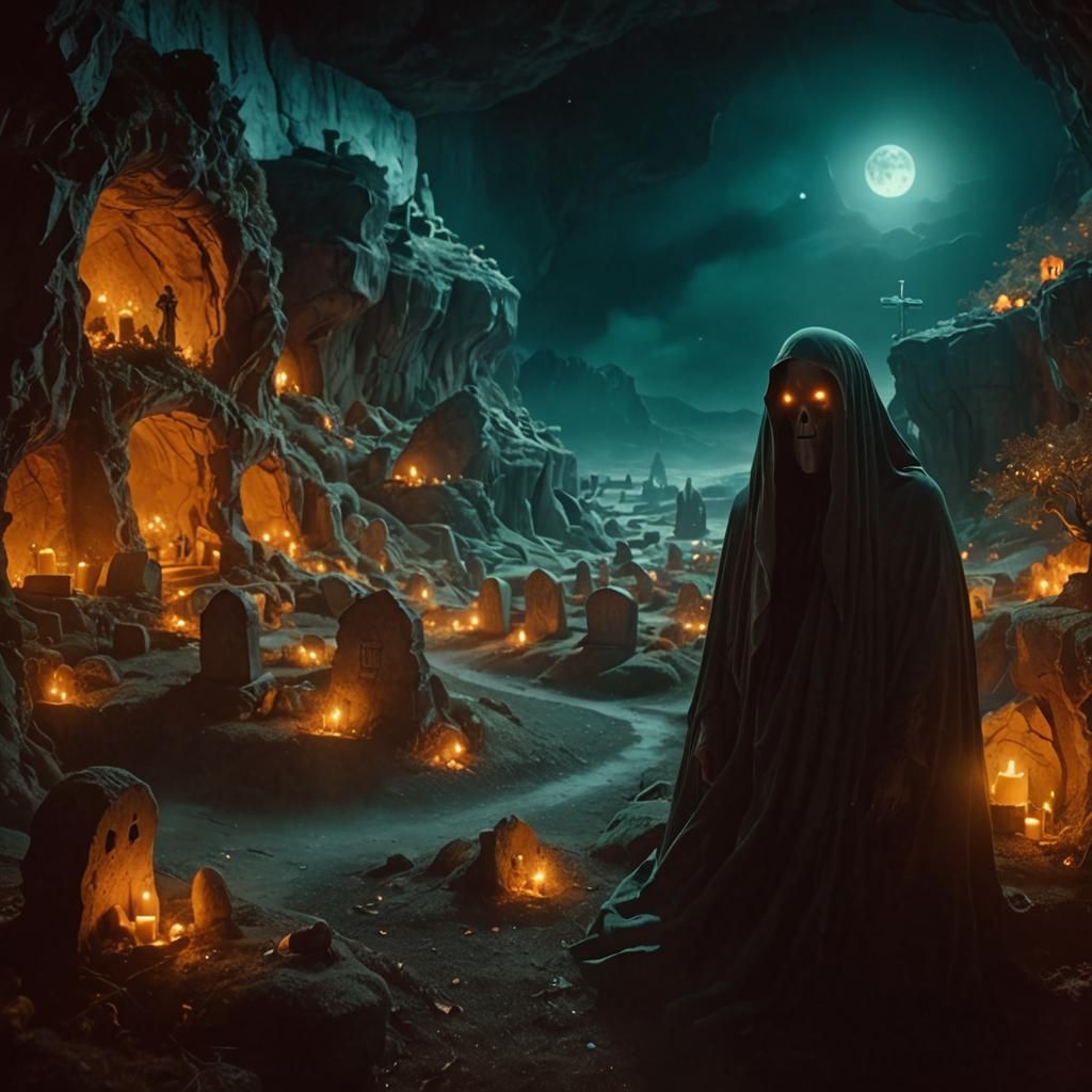 Ghost of Christmas Future in Graveyard Cave