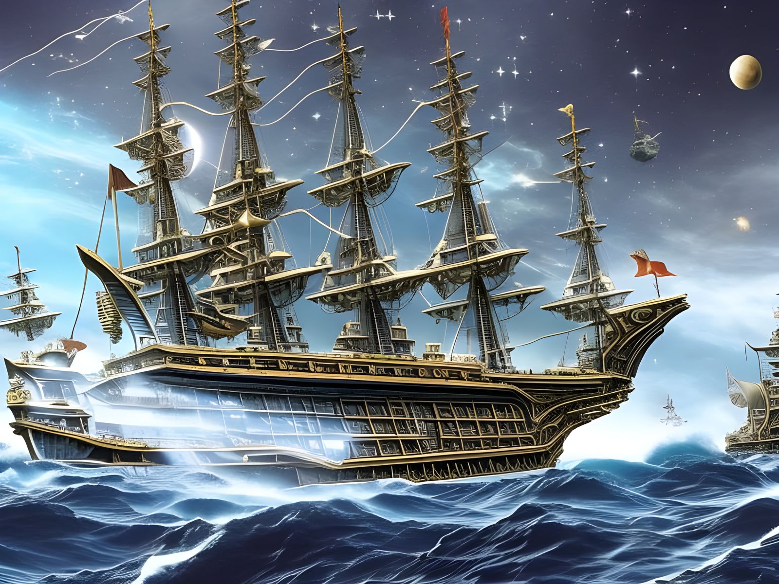 Space Pirates Sailing the Astral Sea in Sci-Fi