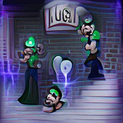 Spooky Cartoon Mansion in the Woods