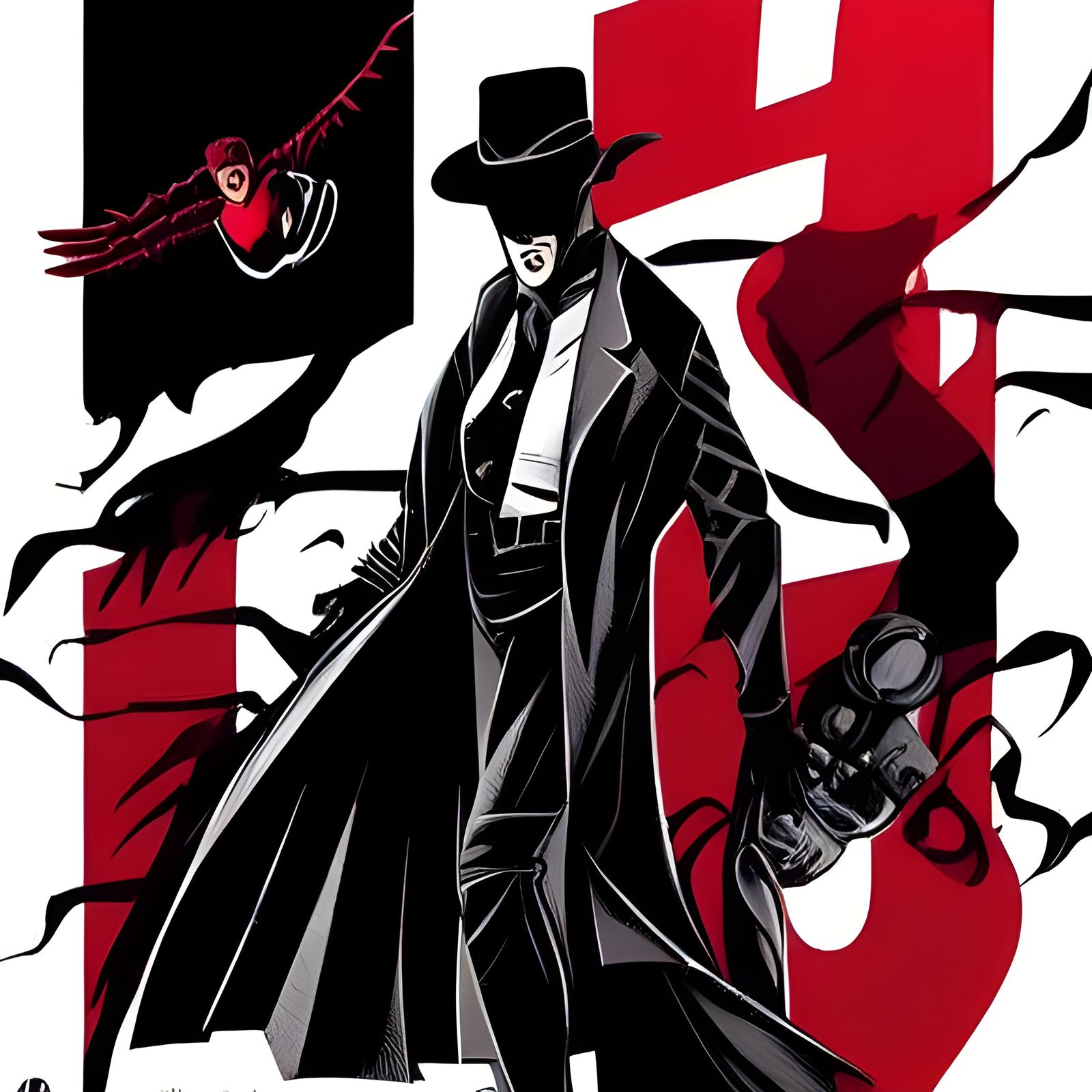 The Shadow in DC Comics Style