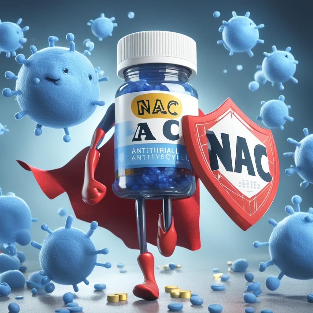 a bottle of N-acetylcysteine (NAC)