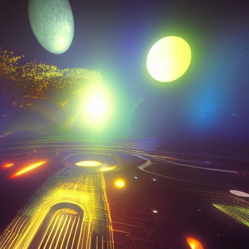 Hyperdetailed Space Scene in Unreal Engine