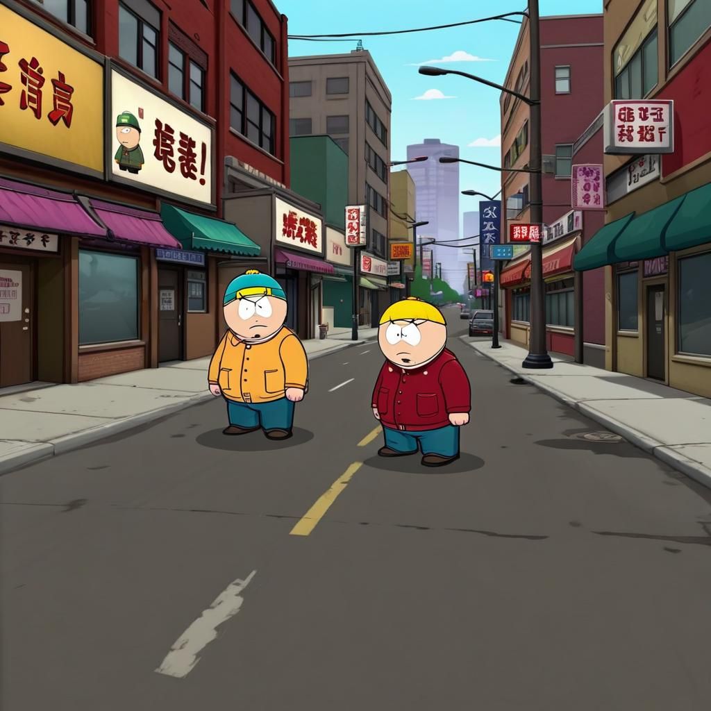 Eric Cartman in GTA Chinatown Wars