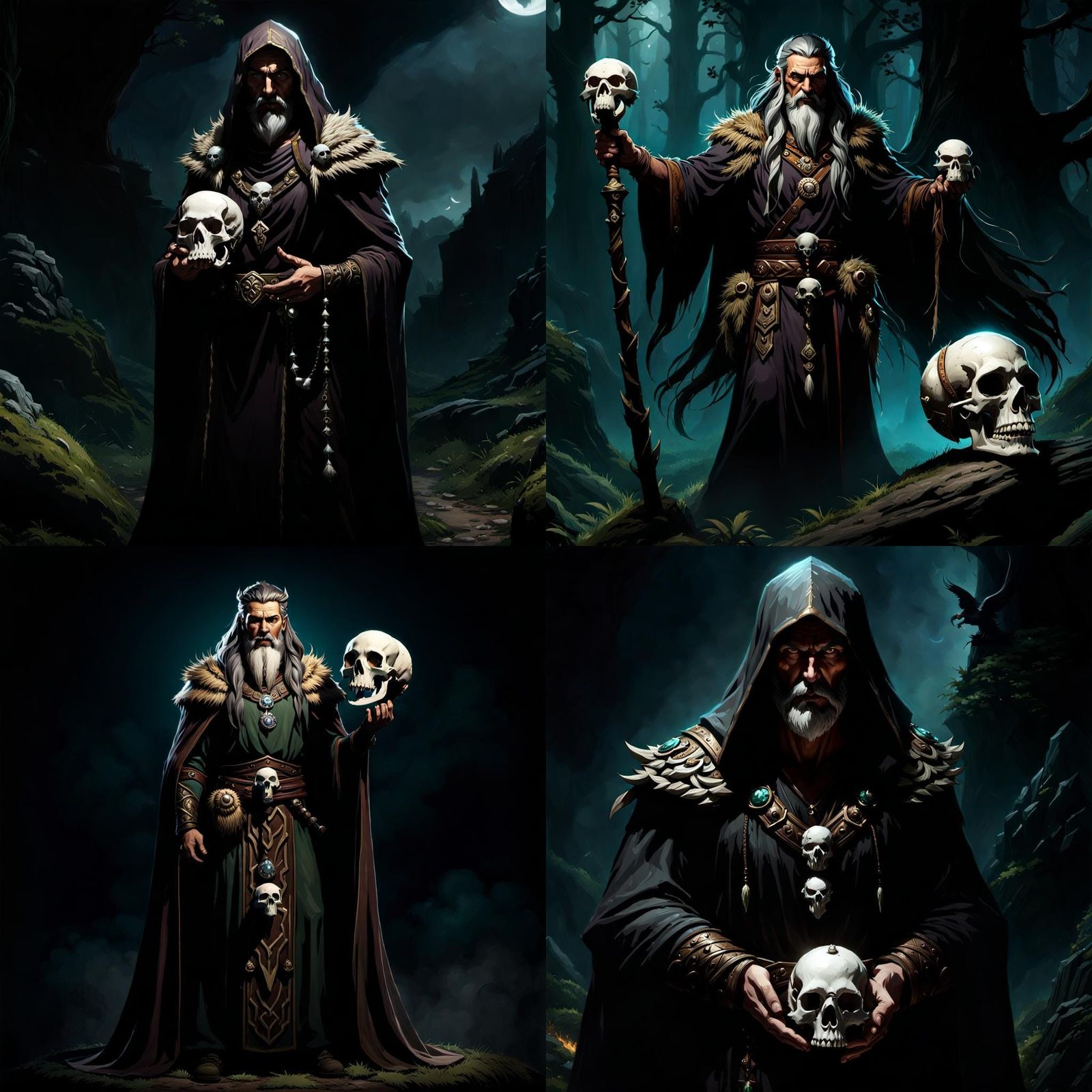 Evil Dark Druid Concept Art