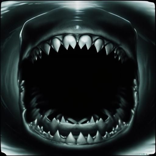 Megalodon Shark in Found Footage VHS Aesthetic