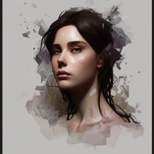 Vibrant Portrait Celebrating Love in Artgerm Style
