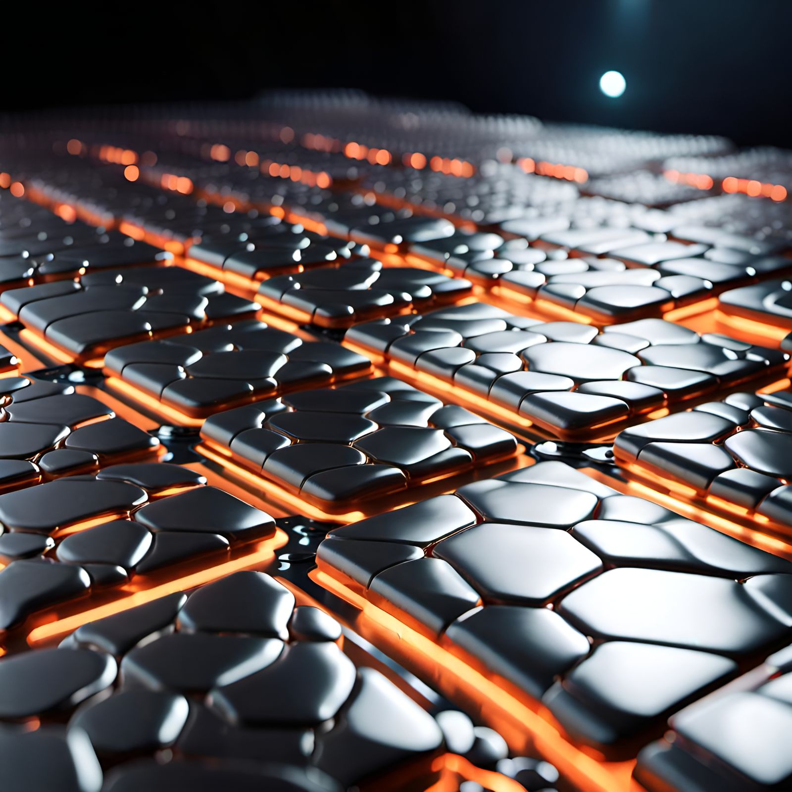 Futuristic Reptile Skin Heat Tiles for Spacecraft