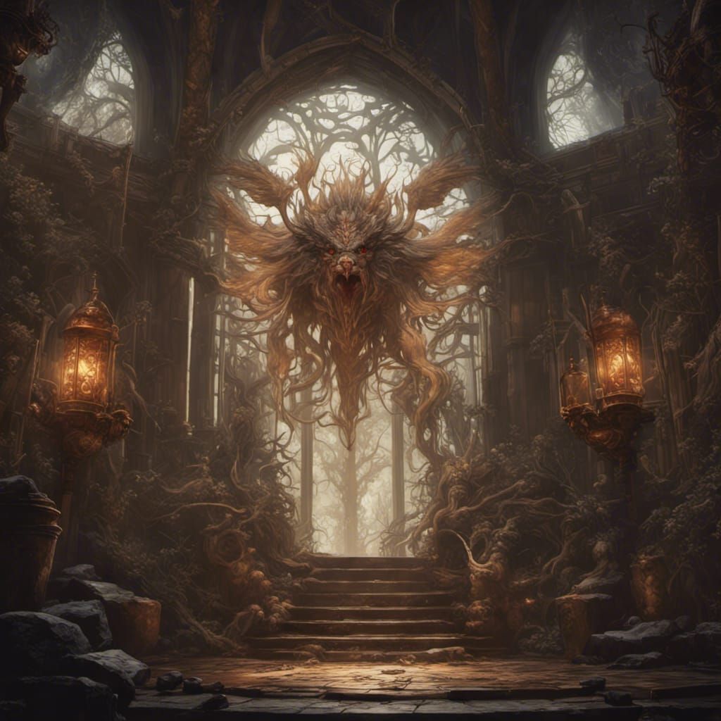 Stolas in Dark Fantasy Style, 8K Resolution