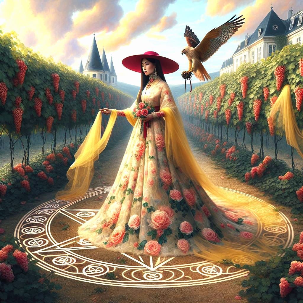 Nine of Pentacles, Tarot