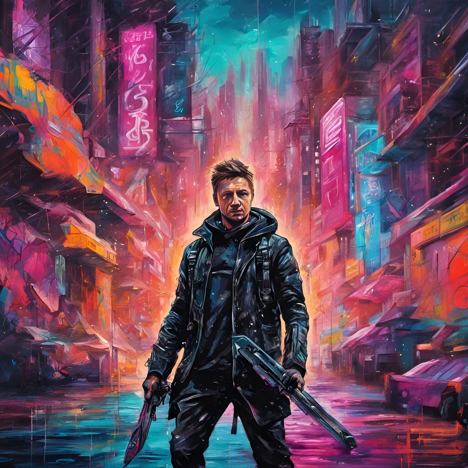 Jeremy Renner as Ronin of the Future, by Lord Elboron