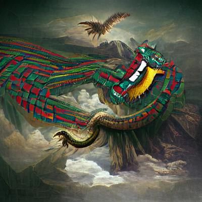 Feathered Serpent God Quetzalcoatl
