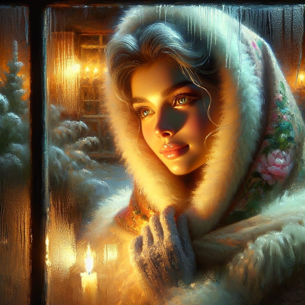 Serene South Asian Woman in Soft Victorian Glow