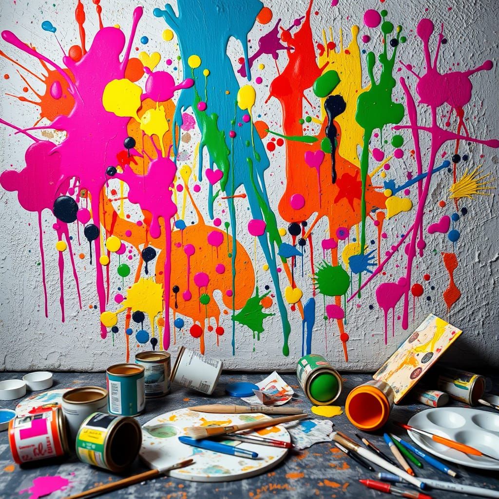 Vibrant Urban Art in Street Art Style