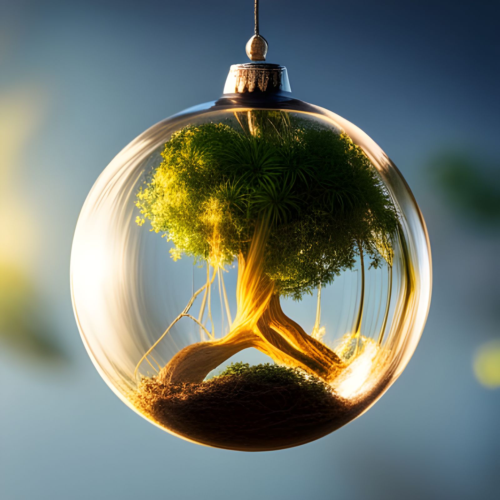 Witches Herb Orbs in a Spanish Moss Tree