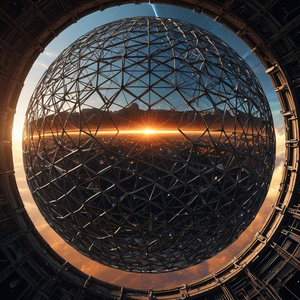 Inside a Dyson Sphere Around a Magnetar