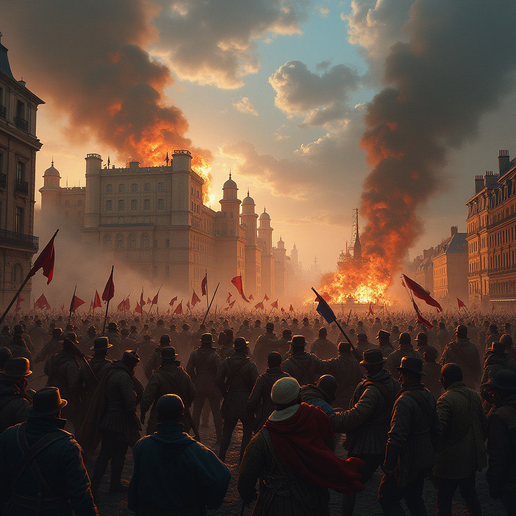 Storming of the Bastille: French Revolution Scene
