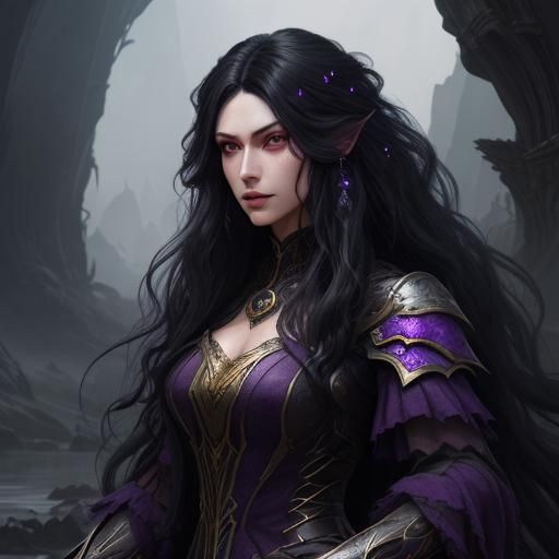 Girl with Wolf: Detailed Matte Painting