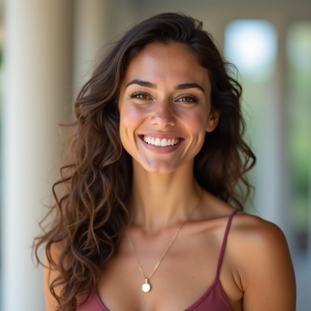 Radiant Woman with a Big, Bright Smile