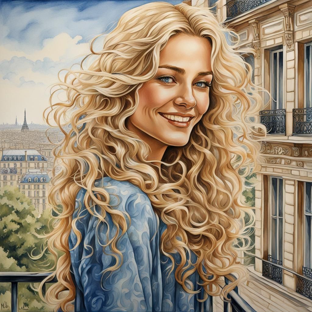 Attractive woman in Paris