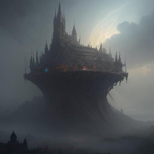 Epic Fortress: Dramatic Digital Matte Painting