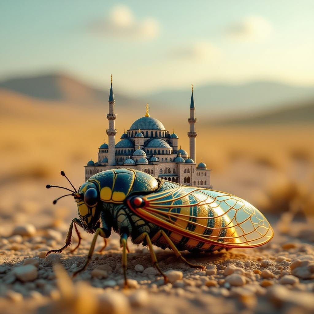 Surreal Turkish City Inside Cicada Husk