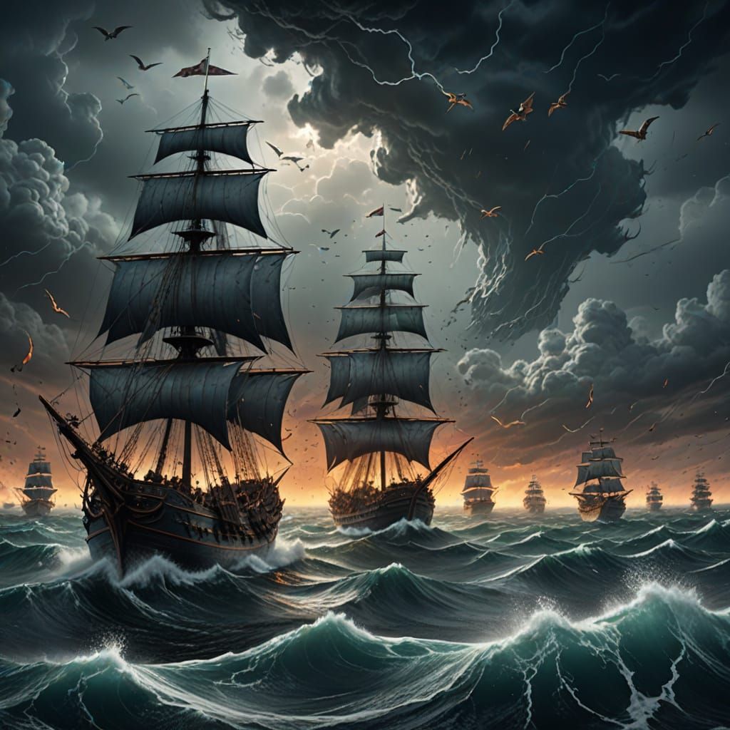 Storm petrel attack.