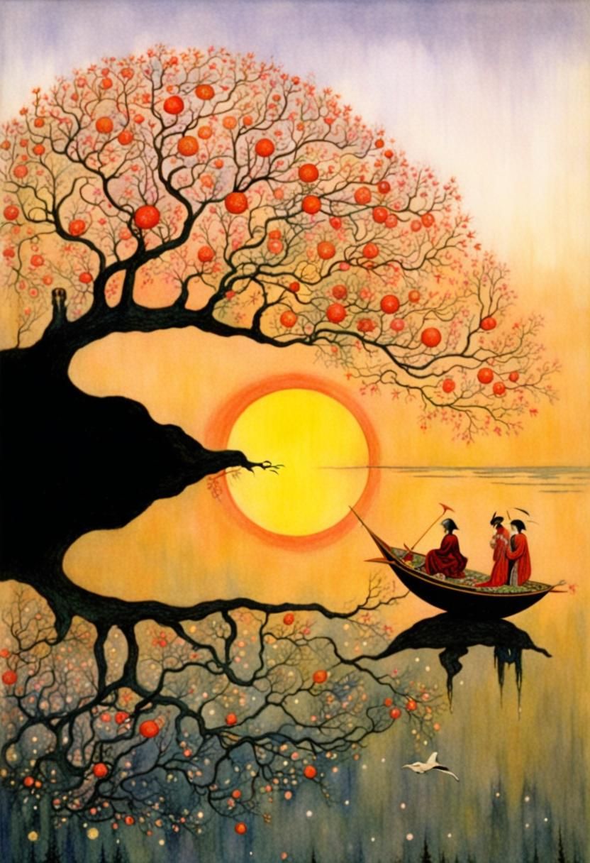 Ethereal Illustration in Virginia Frances Sterrett Style