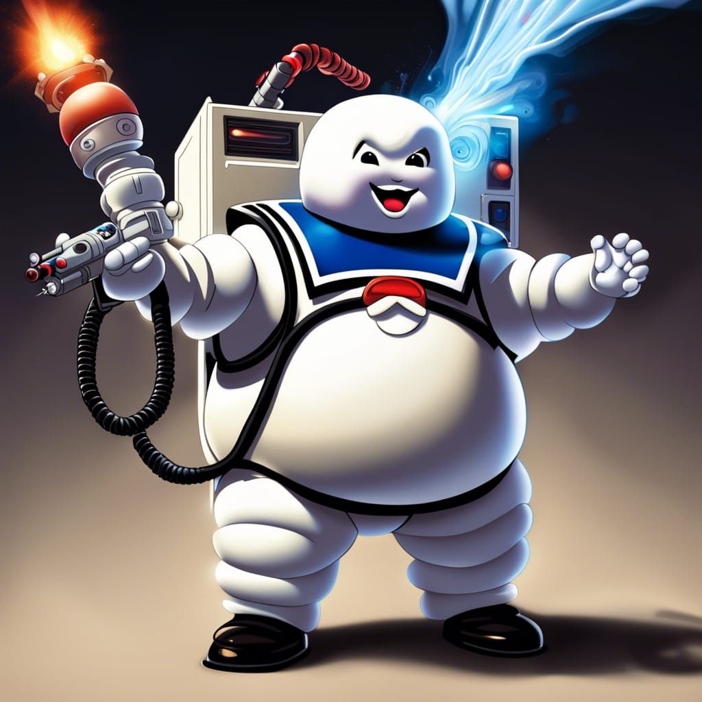 Stay Puft Marshmallow Man as Ghostbuster