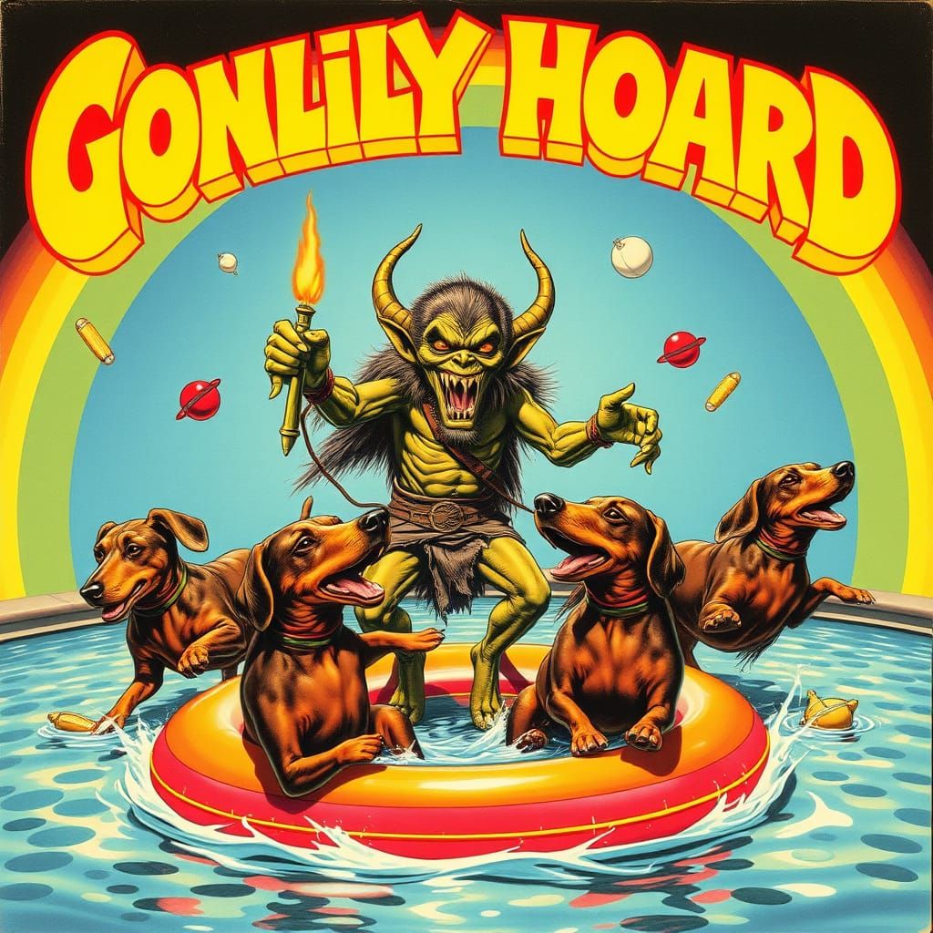 Goblin Horde Celebrates Summer in Groovy 70s Album Cover Art