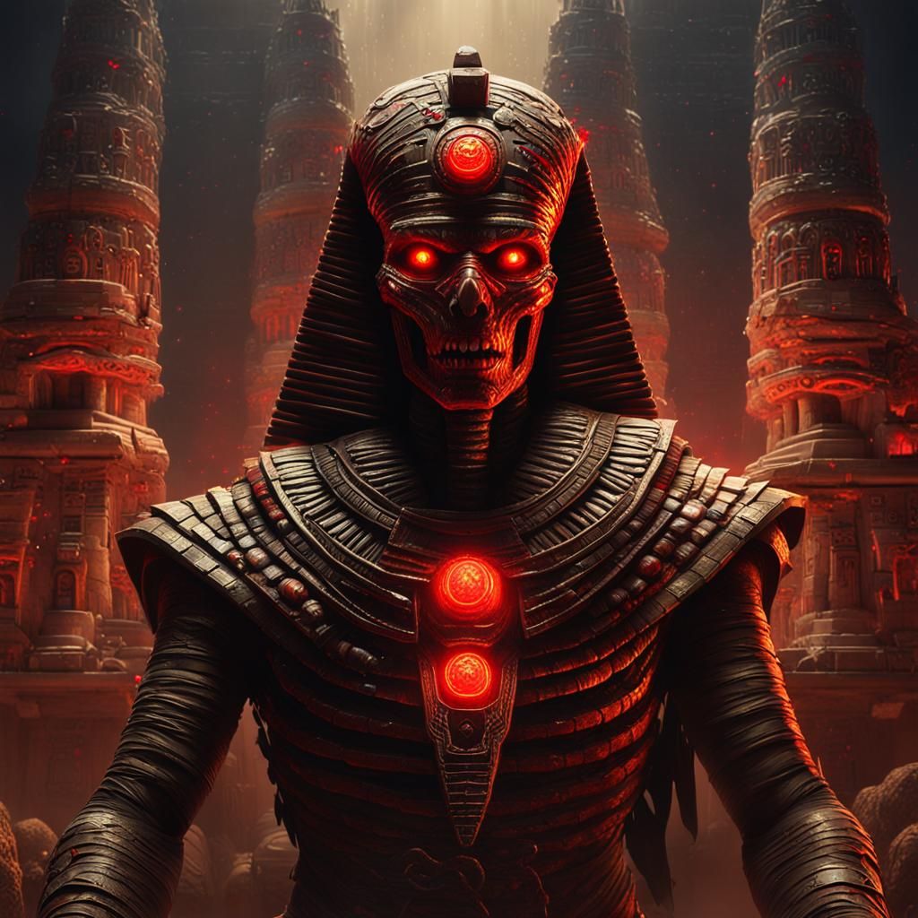 Evil Mummy Horror Unleashed from Pyramid