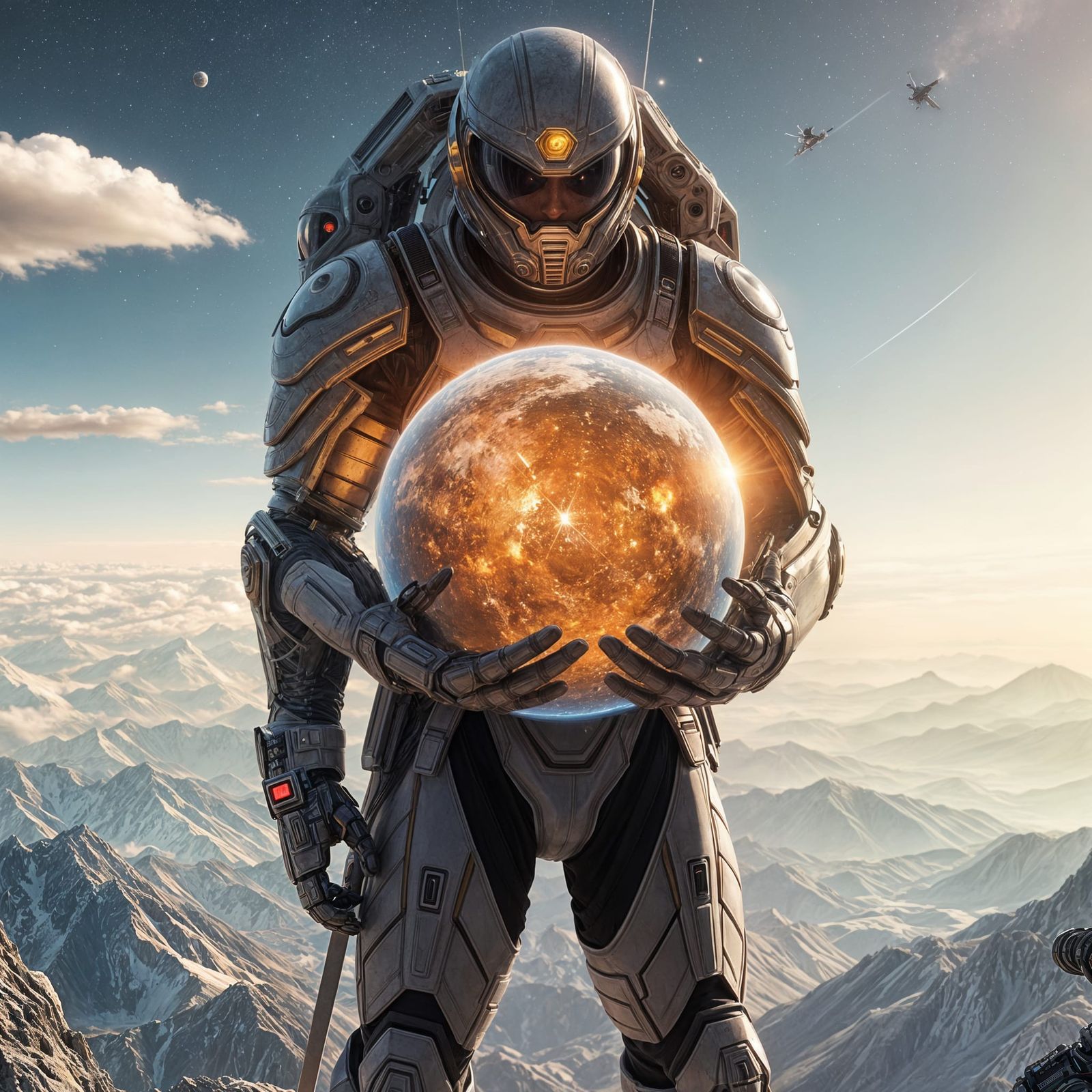 Cyberpunk Concept Art of Inner Space Explorer