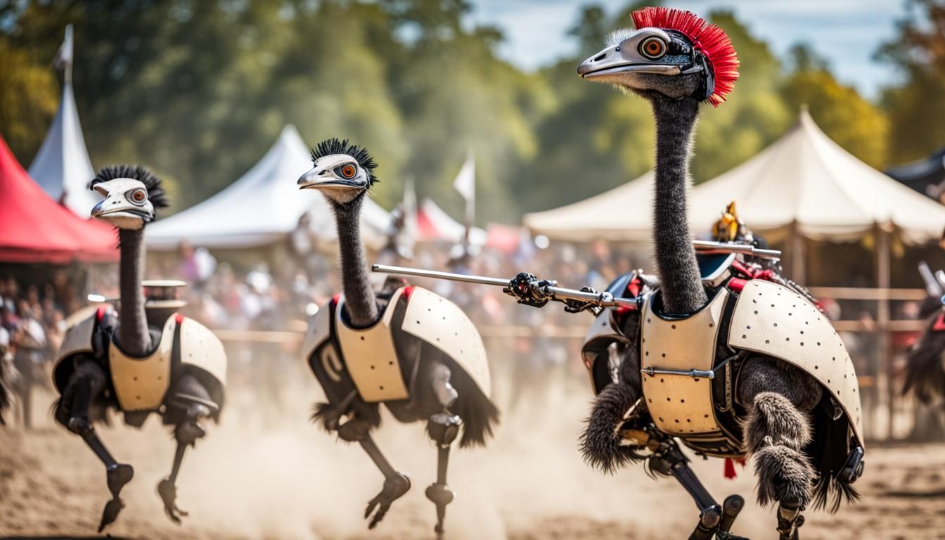 Robot Ostriches in a Jousting Competition II