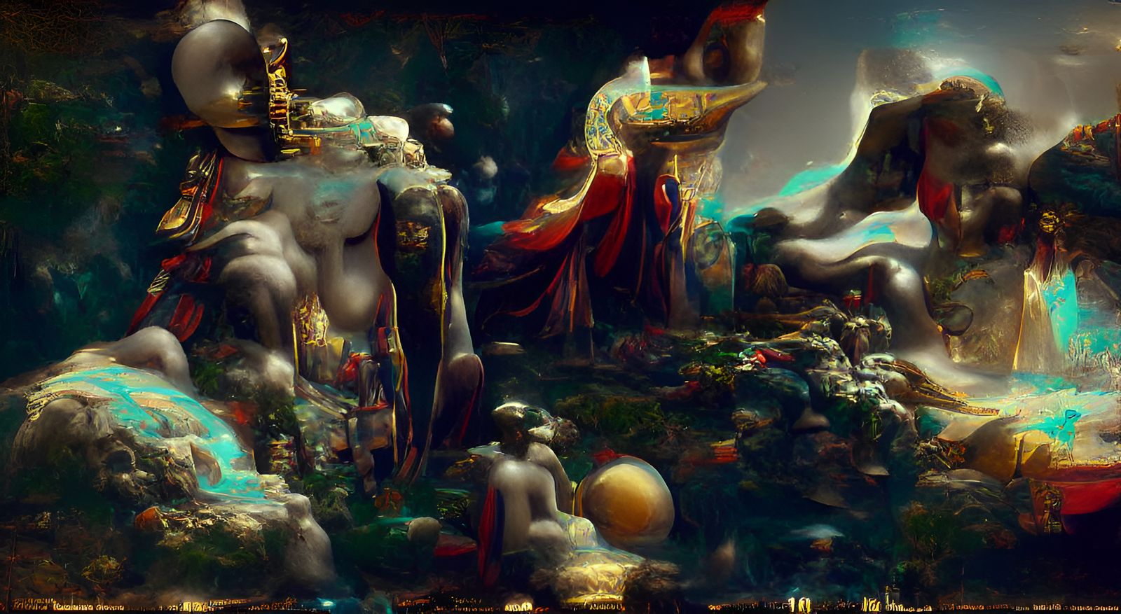 Osiris Resurrection Ritual in Afrofuturist Style