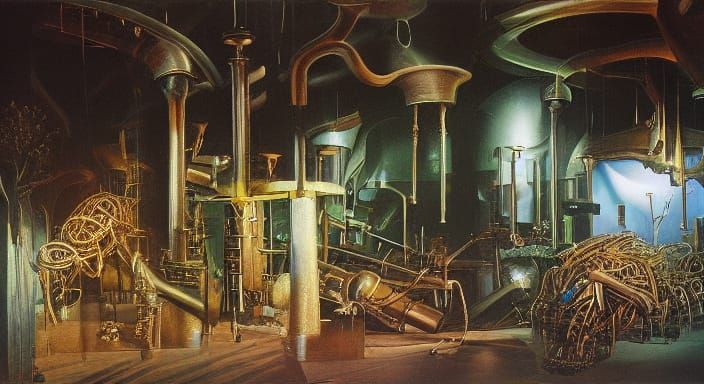 Vibrant, Intricate Log Fragment in High Contrast HDR