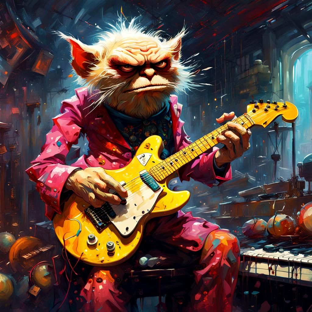 Grumpy Crumpet's Electric Guitar Serenade