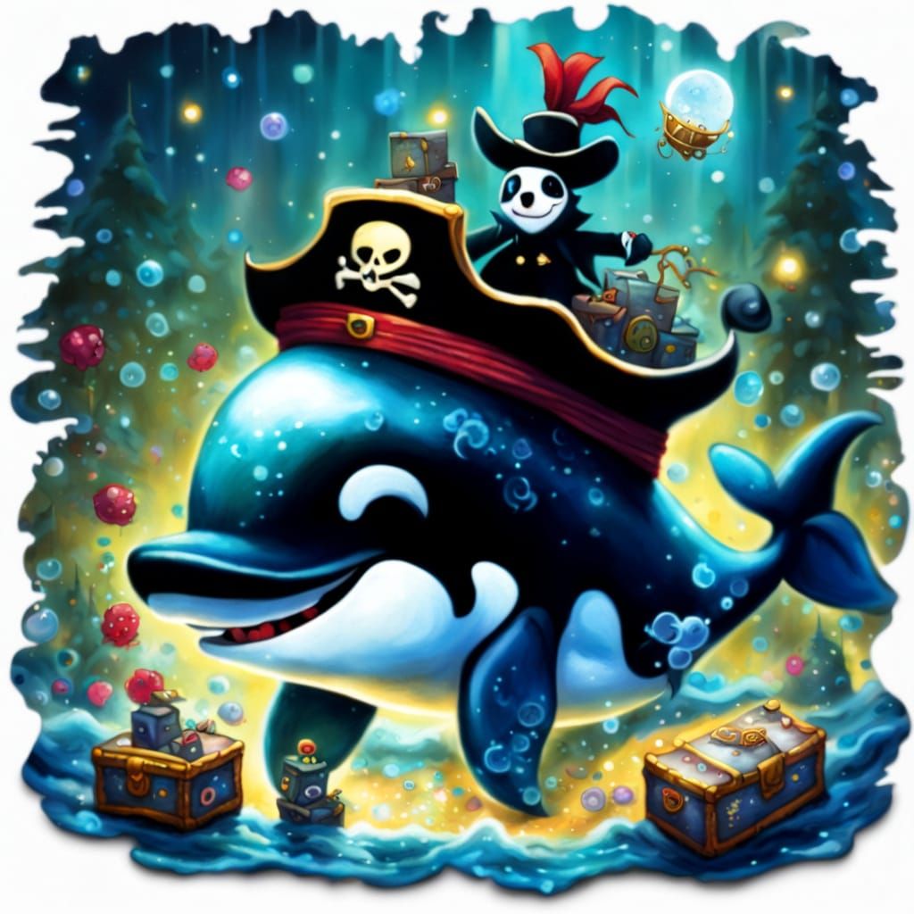 Pirate Killer Whale Opens Treasure Chest