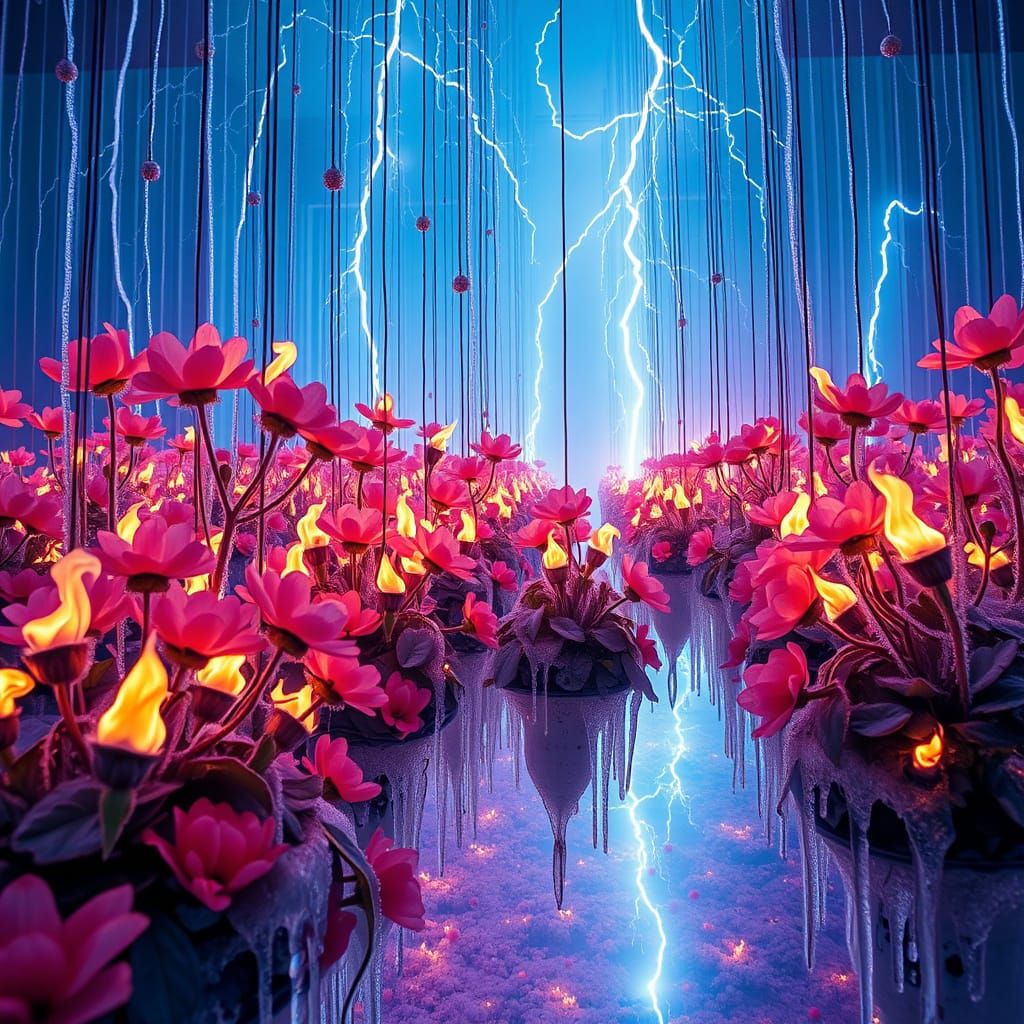 Otherworldly Garden Suspended in the Void