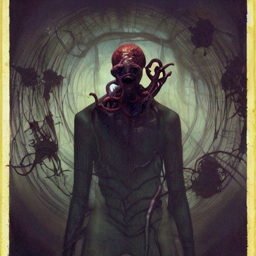 Eldritch Invisible Man in Photorealistic 8K