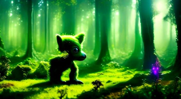 Adorable Alien Inspired by E.T. in Sci-Fi Style